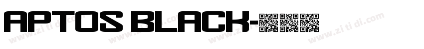 Aptos Black字体转换 Aptos Black字体转换
